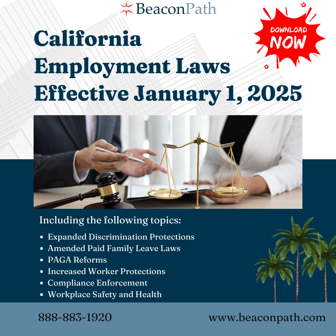 California Employment Laws Effective January 1, 2025